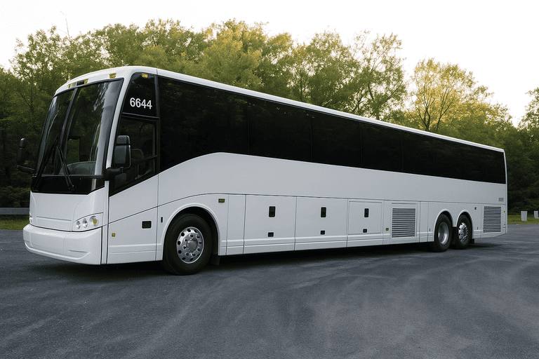 exterior of Charter Bus Rental Melbourne coach bus