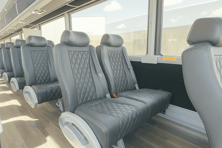 interior of Charter Bus Rental Melbourne charter bus